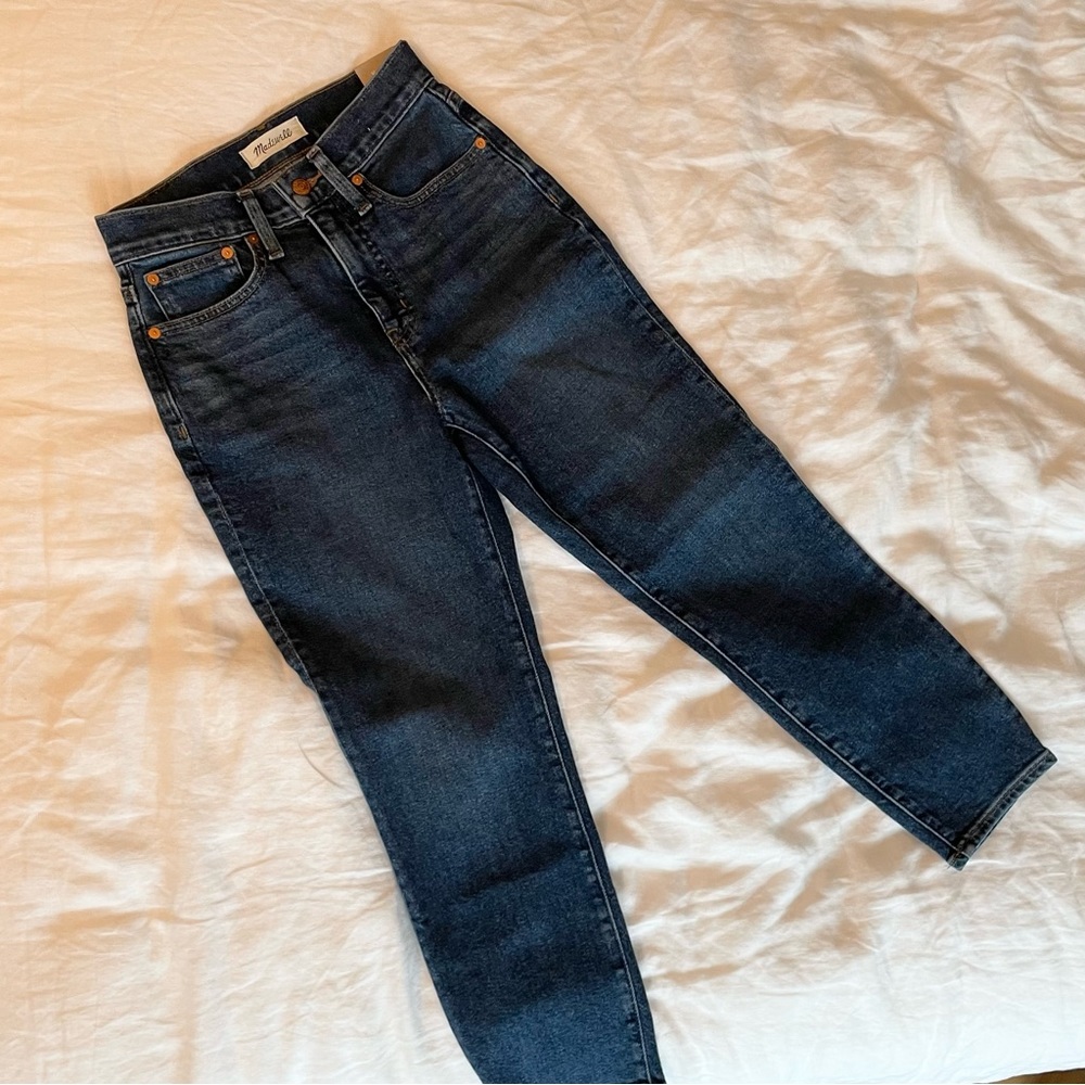 Madewell the Petite Mom Jean, Hoover wash